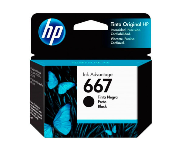 CARTUCHO ORIGINAL HP 667 NEGRO