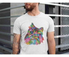 Remera Gato colors 2