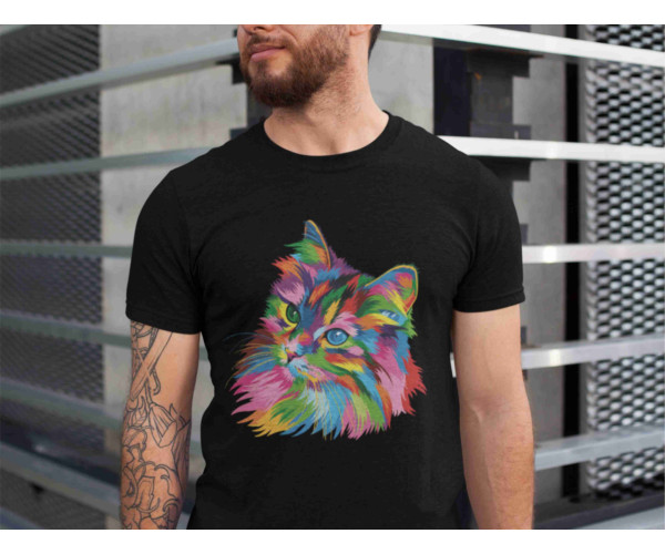 Remera Gato colors